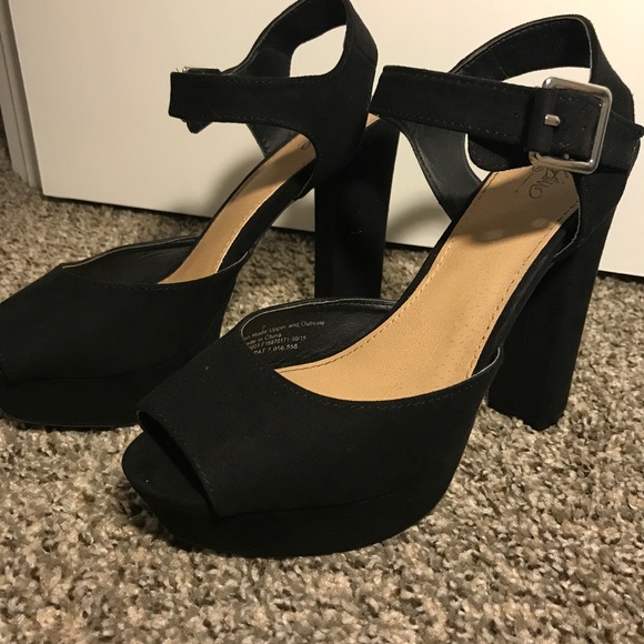 Mossimo Supply Co. Shoes - Target Black platform heels